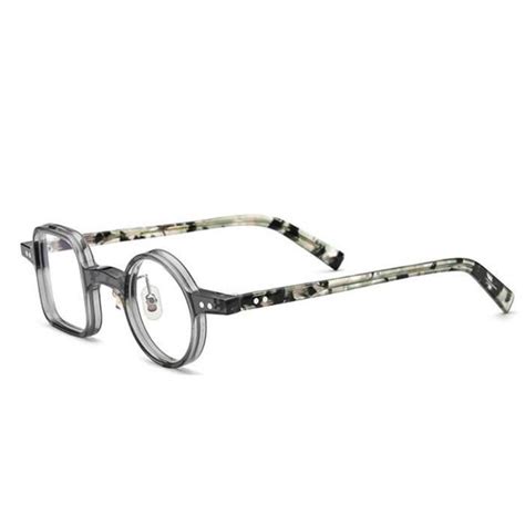 Gris Myopie Dioptrie Lunettes Monture En Ac Tate Pour Hommes