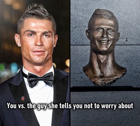 Ronaldo statue looks nothing Like Ronaldo. Follow @9gag #9gag #ronaldo ...