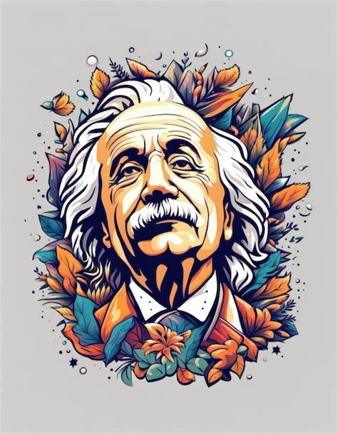 Premium AI Image | Einstein Vector illustration