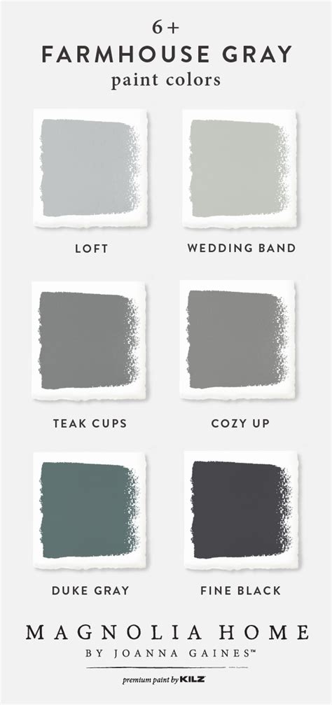 Give Your Home Some Country Chic Charm With This Farmhouse Gray Color Palette From The Magnolia