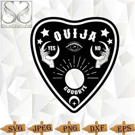 Ouija Planchette Svg Ouija Board Game Svg Talking Board Game Svg Spirit