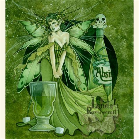 Large Print The Absinthe Fairy The Green Fairy Absinthe Fairy