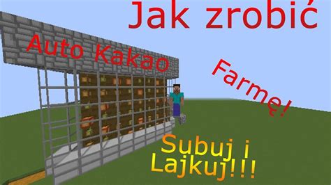 Jak Zrobi Automatyczn Farm Kakao W Minecraft Youtube