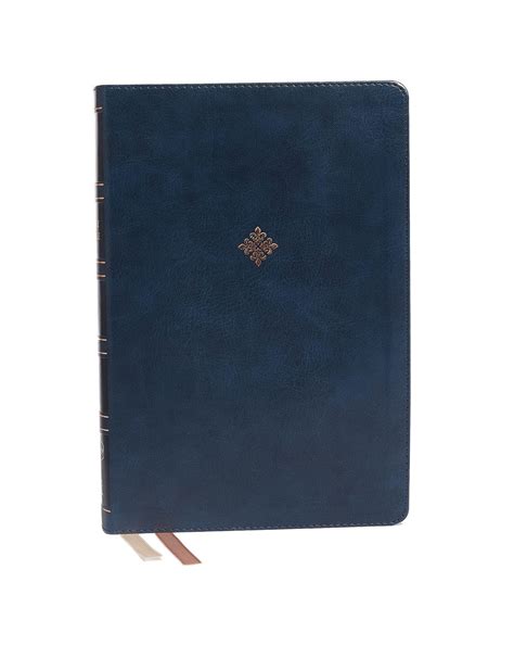 NKJV Reference Bible, Large Print, Blue Leathersoft - Reilly's Church