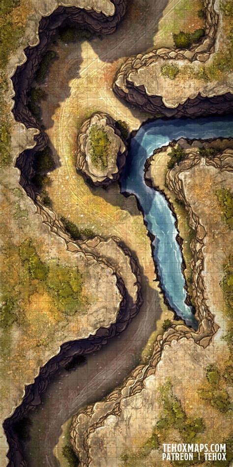 Canyons Encounters 2 Battlemap By Gamaweb On Deviantart