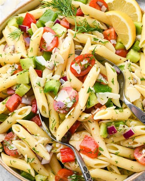 Lemon Summer Pasta Salad Joyfoodsunshine