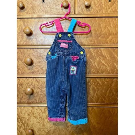 Oshkosh B Gosh Bottoms M Vintage Oshkosh Bgosh Dancing Bear Pink