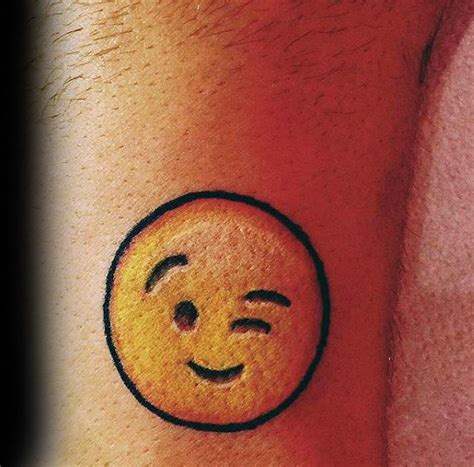 30 Emoji Tattoo Designs For Men - Emoticon Ink Ideas