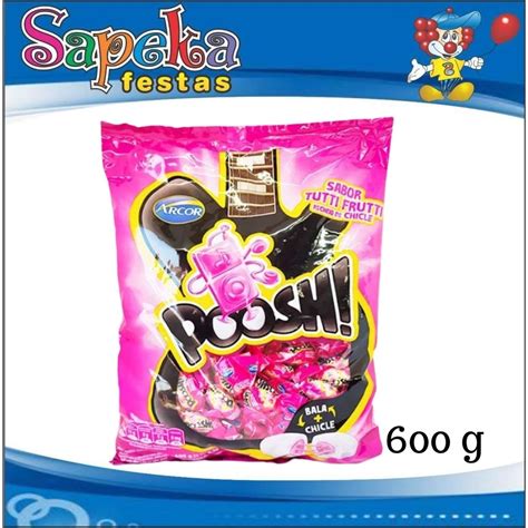 Bala Chiclete Poosh Tutti Frutti G Arcor Shopee Brasil