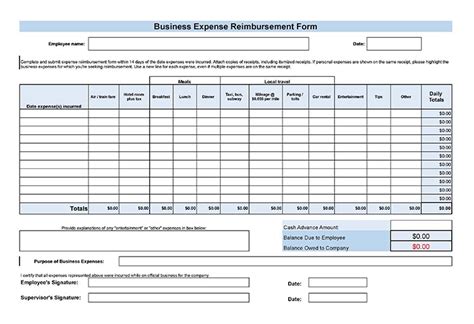 Travel Expense Claim Form Excel Template - Infoupdate.org