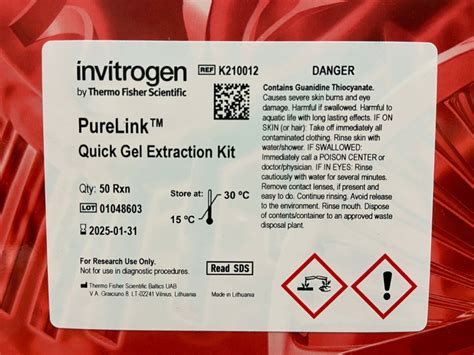 Invitrogen Purelink Quick Gel Extraction Kit K210012 50 Prep Box Ebay