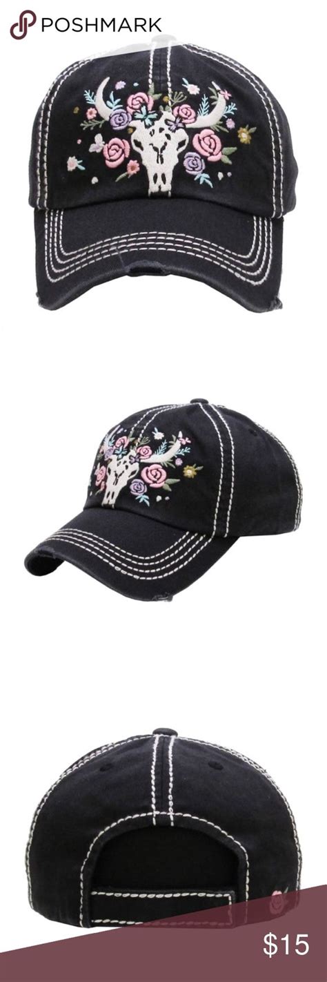 Embroidered, vintage style baseball cap hat New