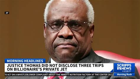 Supreme Court Justice Thomas Didnt Disclose 3 Trips On Billionaires Jet