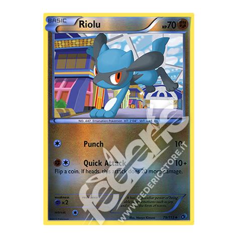 079 113 Riolu Non Comune Reverse ENG MINT Federicstore