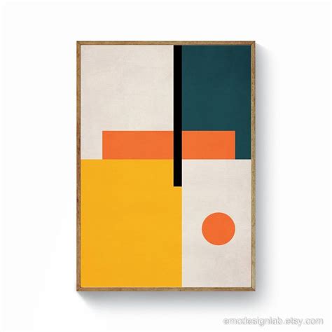 FOCUS ON COLOUR BLOCKING CLAIRE HEFFER DESIGN Mid Century Wall Art