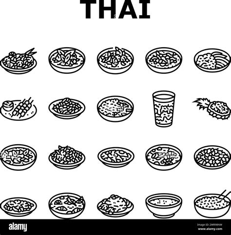 Thai Food Restaurant Menu Black And White Stock Photos And Images Alamy