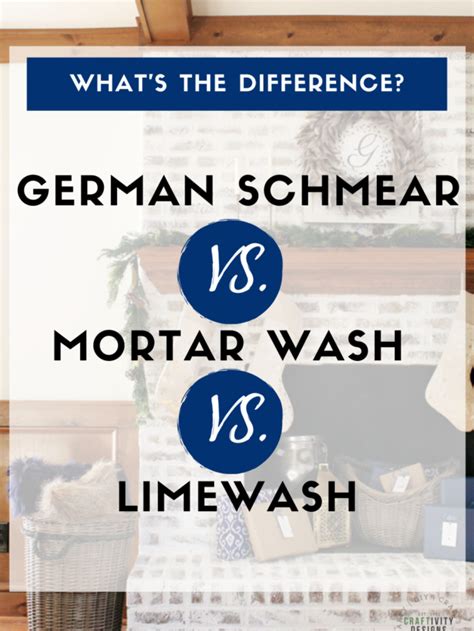 What Is The Difference Between German Smear Mortar Wash Whitewash And