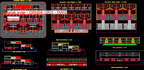 Ortak Evler Dwg Projesi Autocad Projeler 2160 Hot Sex Picture