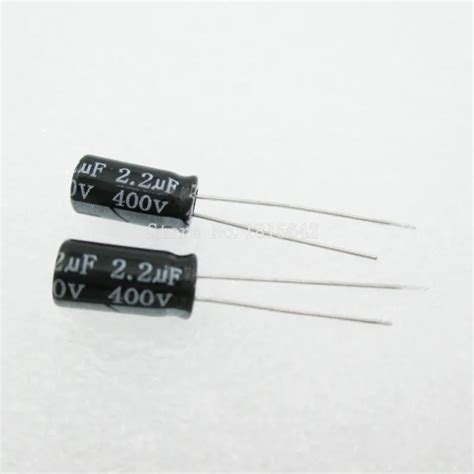 Capacitor eletrolítico de alumínio 20 2 2uf 400v 6 3 uf