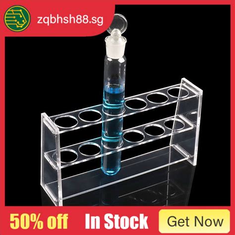 Organic Glass Tube Rack Acrylic Material Tube Rack 6 Holes 12 Holes Clear Test Tube Rack Stand