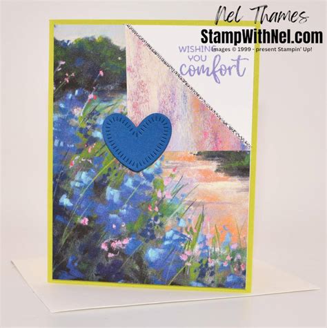 Sneak Peek Comforting Thoughts Stamp Set With Meandering Meadows DSP