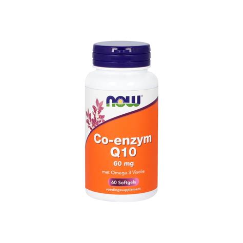 Now Coq10 60mg Met Omega 3 60 Softgels Morgen Al In Huis