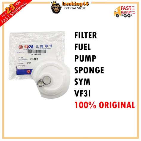 SYM VF3I SPORT RIDER FUEL FILTER FUEL PUMP SPONGE FILTER ORIGINAL