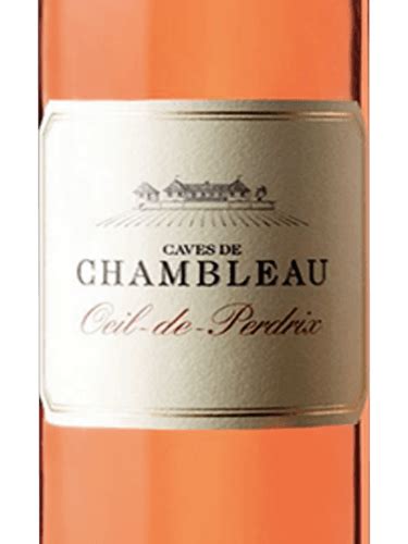 2018 Caves De Chambleau Oeil De Perdrix Vivino US