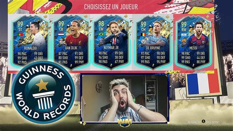 FIFA 20 JE TENTE LA DRAFT WORLD RECORD ET JE PACK LA MEILLEURE ICONE