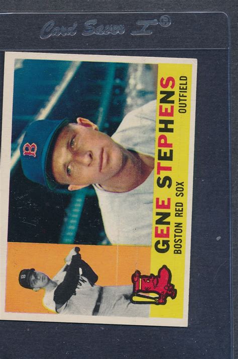 Topps Gene Stephens Red Sox Ex Mt Ebay