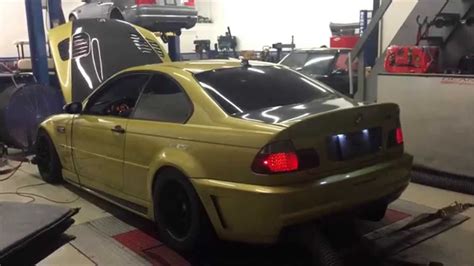 Maximum Psi Stage 2 Turbo E46 M3 Spitting Flames On The Dyno Youtube