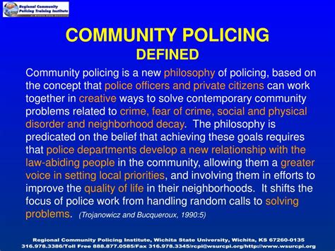 Ppt Crime Specific Policing Crime Control Through Community Policing