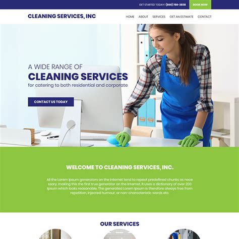 Cleaning Service Website Template