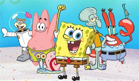 Gambar Spongebob Keren Lucu Bersama Kawan Kawan Dan Cara Menggambarnya