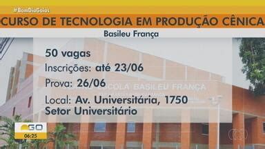 Bom Dia GO Basileu França está inscrições abertas para curso