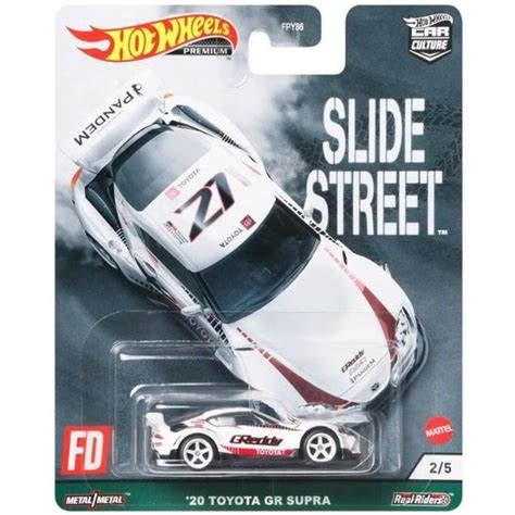 Hotwheels 2021 Slide Street 20 Toyota GR Supra Premium Car Culture