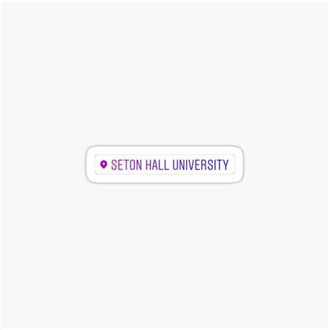 Seton Hall University Sticker Sticker For Sale By Squang Redbubble