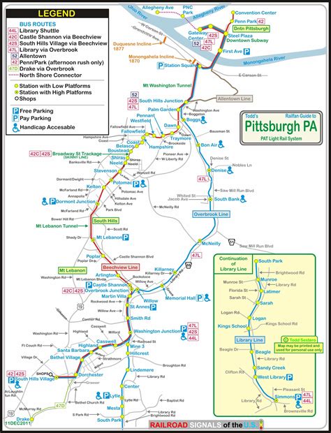 Pittsburgh PA Light Rail System