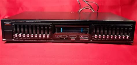 Vintage Fisher Eq Stereo Graphic Equalizer Studio Standard Made