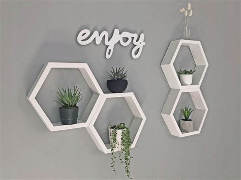 PÓŁKA ŚCIENNA HEKSAGON PLASTER MIODU HEXAGON KOLOR 10795448488