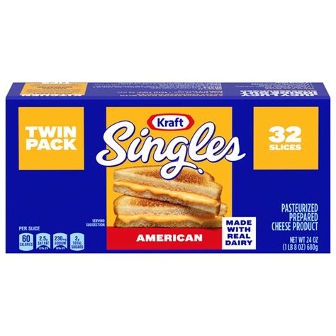 Save On Kraft Singles American Cheese Slices Twin Pack Ct Order