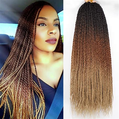 Befunny Senegalese Twist Crochet Hair 8 Packs 18 Inch