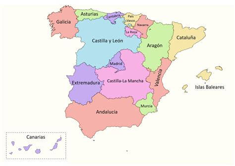 Comunidades Aut Nomas De Espa A Listado Y Mapa Saber Es Pr Ctico