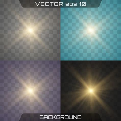 Star Light White Shine Glow Sparks Effect Vector Image