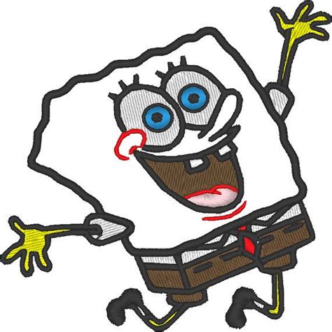 Spongebob Applique Embroidery For Machine Design By EmbellishStar 3