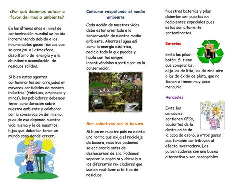 Triptico Del Medio Ambiente Individuo Y Medio Ambiente UTP Studocu