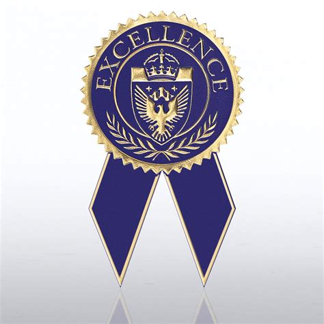 Certificate Seal With Ribbon Excellence Bluegold Baudville