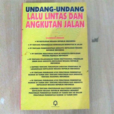 Jual Buku Original Undang Undang Lalu Lintas Dan Angkutan Jalan Pp Di Lapak Pustaka Pelajar