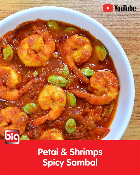 Shrimps Prawns Sambal With Petai Stinky Beans