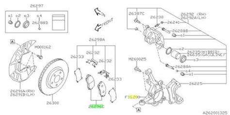 Brake Pads OEM Front Subaru Forester 2018 26296SJ020 Subaru2 4turbo